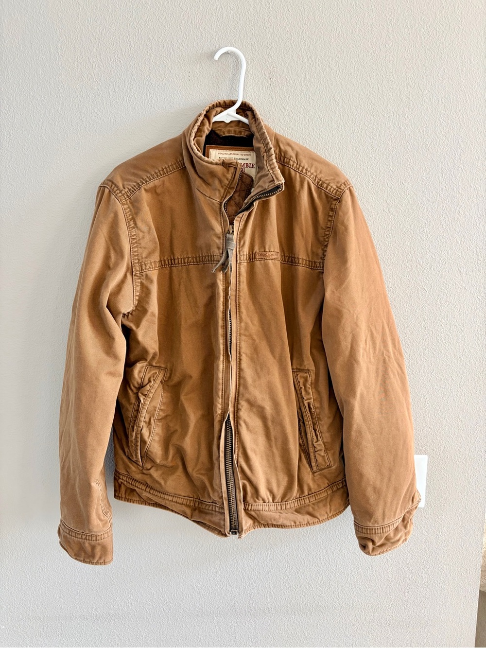 Men's Tan Abercrombie & Fitch Canvas Jacket